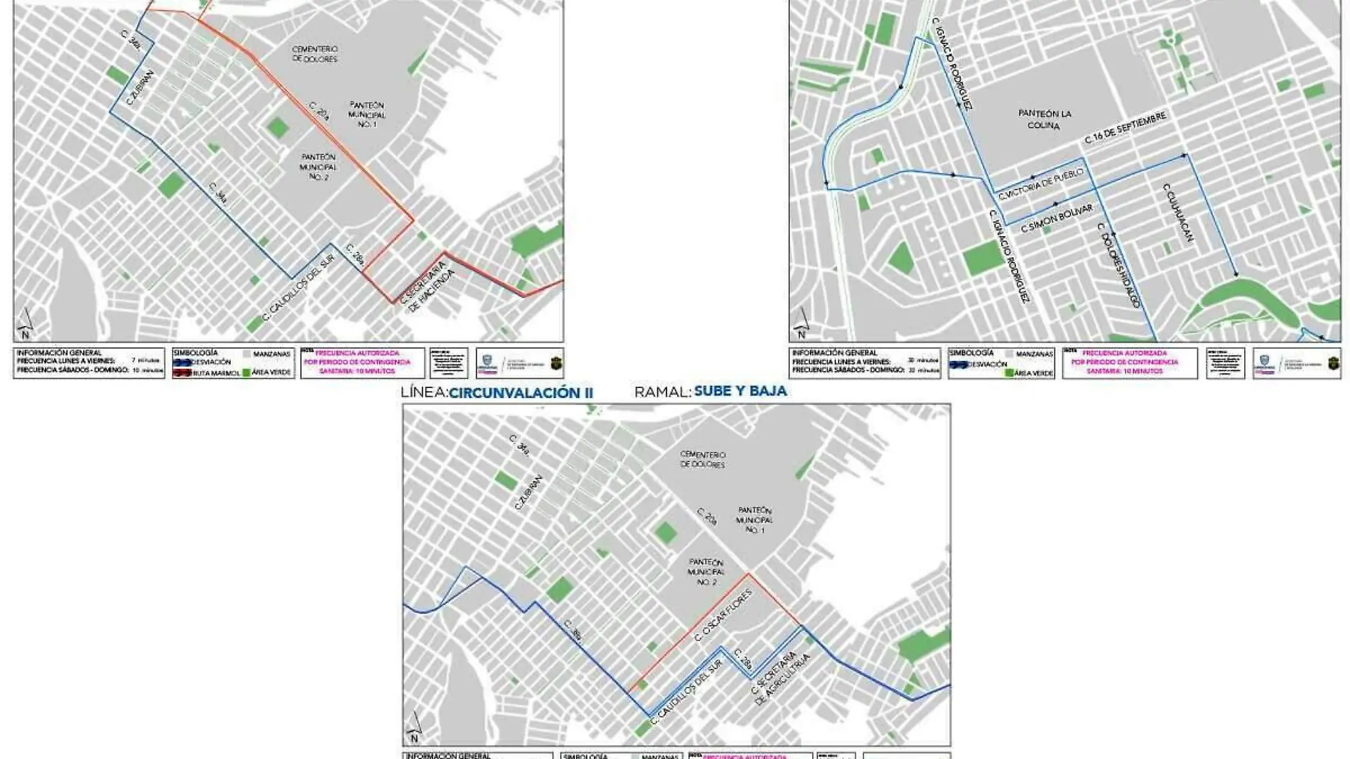 rutas de transporte público